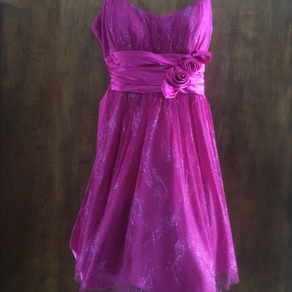 Pink juniors dress